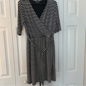 NWOT Black and white striped dress